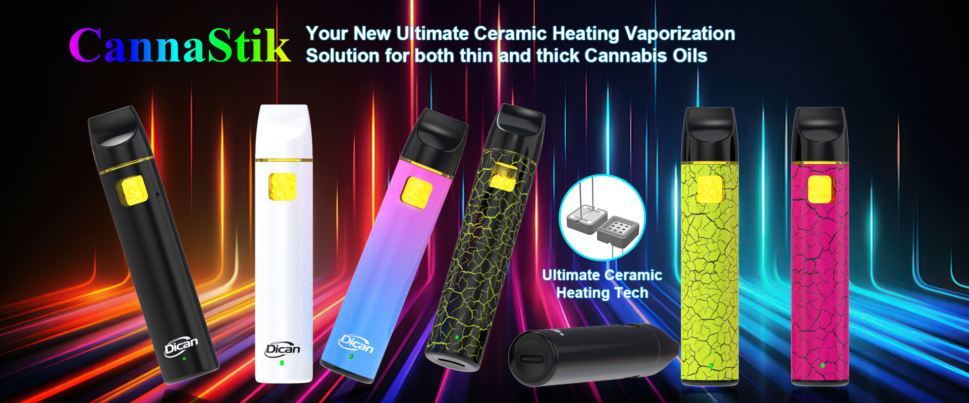 Kein Verstopfen, Postless THC-Öl-Vape-Stift